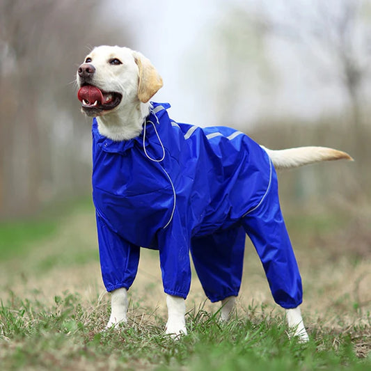 Pet Dog Raincoat - Reflective & Waterproof Jumpsuit